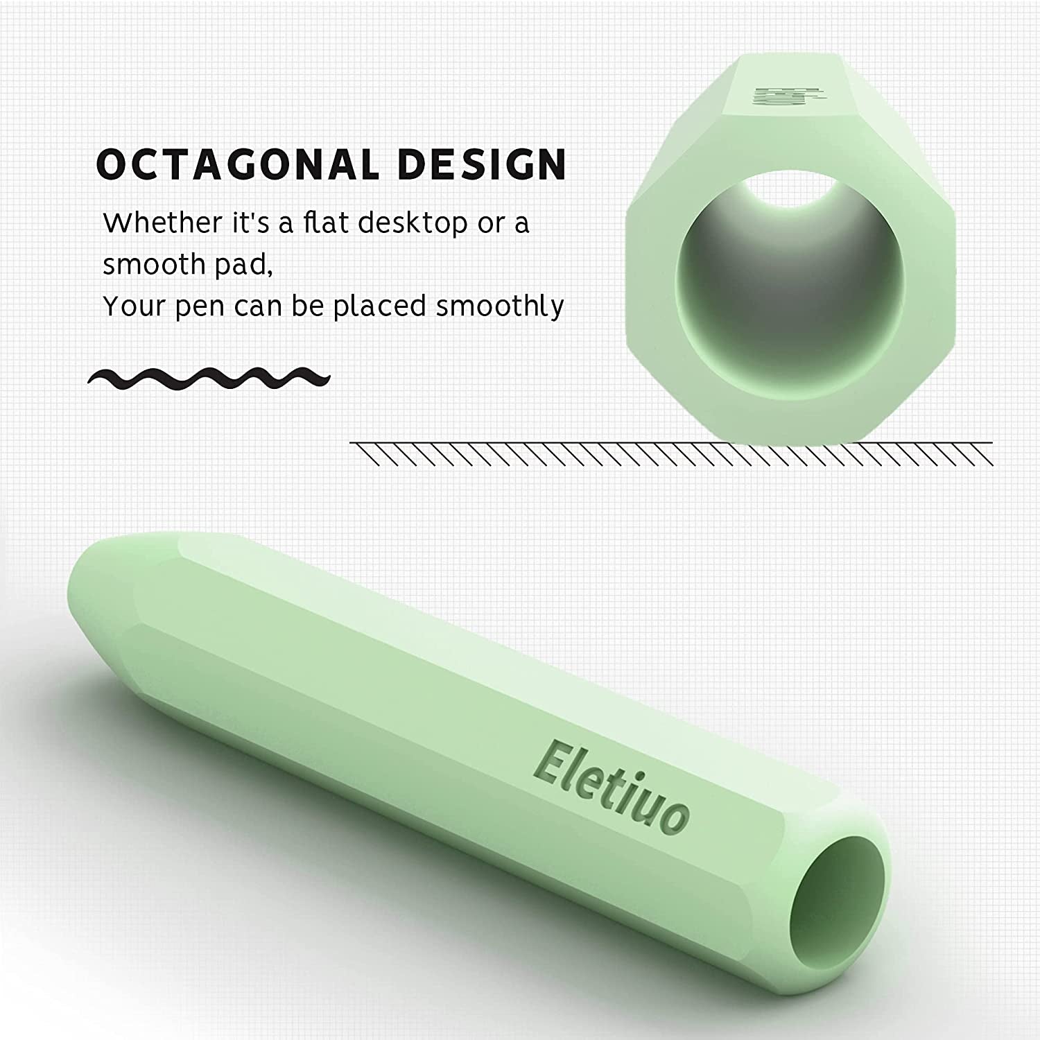 3 Sizes Silicone Grip Holder Protective Skin Sleeve Cover Case Accessories,Compatible with Apple Pencil 1St / 2Nd Gen, for Ipad Pro 9.7"/10.5"/11" /12.9",Mint Green (S, M, L)  Litumfen   