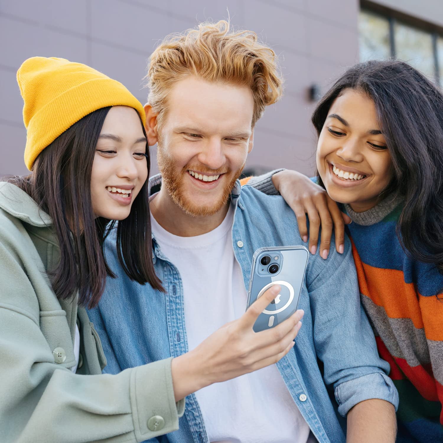 (2023 New) for Iphone 14 Case with Magsafe, [Strong Magnet] [Non-Yellowing] [10FT Military Grade Protection] Magnetic Clear Slim Phone Case Bumper Thin Cover for (Apple Iphone14, Clear Mag Safe)  Gotrays Gavin LLC   