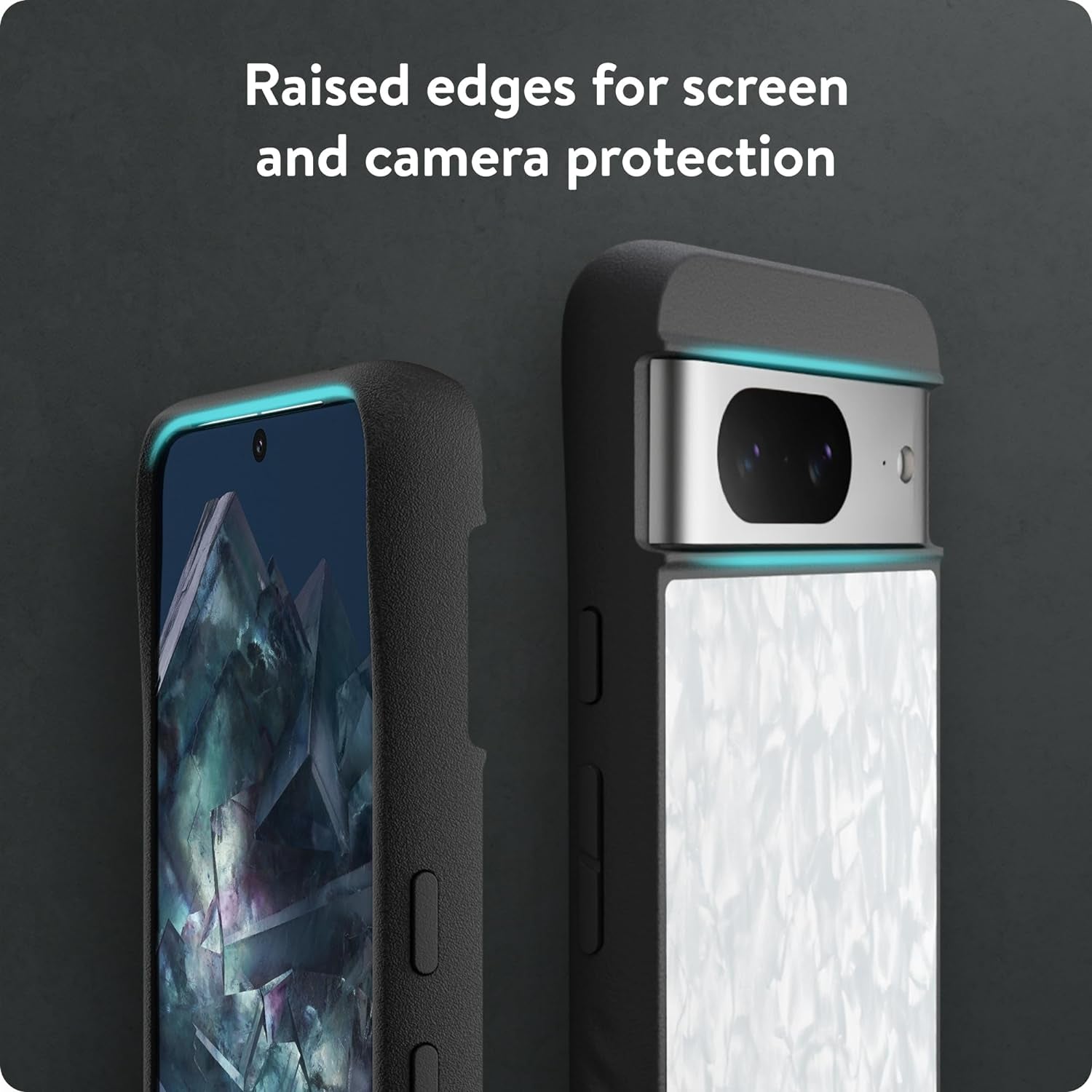 Mous for Google Pixel 8 Case Magsafe Compatible - Limitless 5.0 - White Acetate - Protective Pixel 8 Case - Shockproof Phone Cover  Mous   