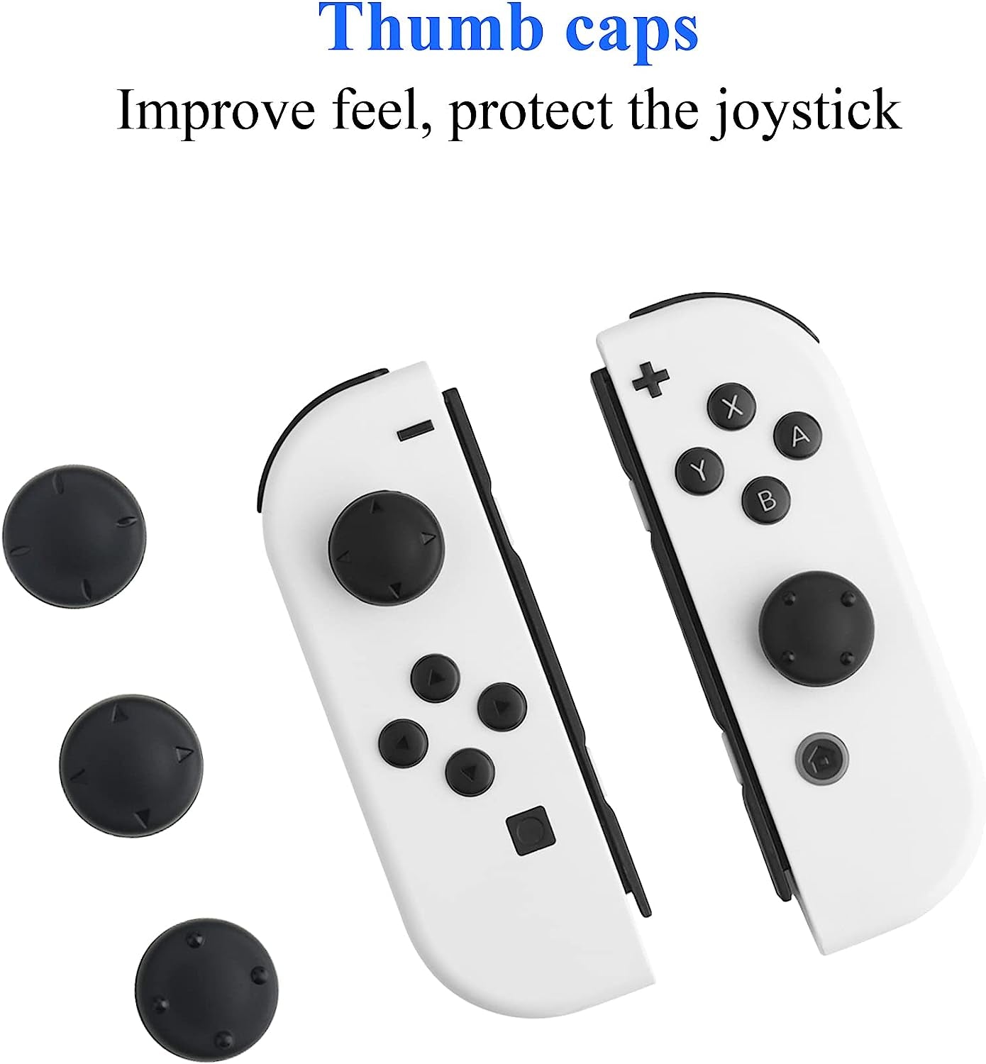 FANPL Accessories for Nintendo Switch OLED with 11 Dust Plugs and 3 Thumb Grips  FANPL   