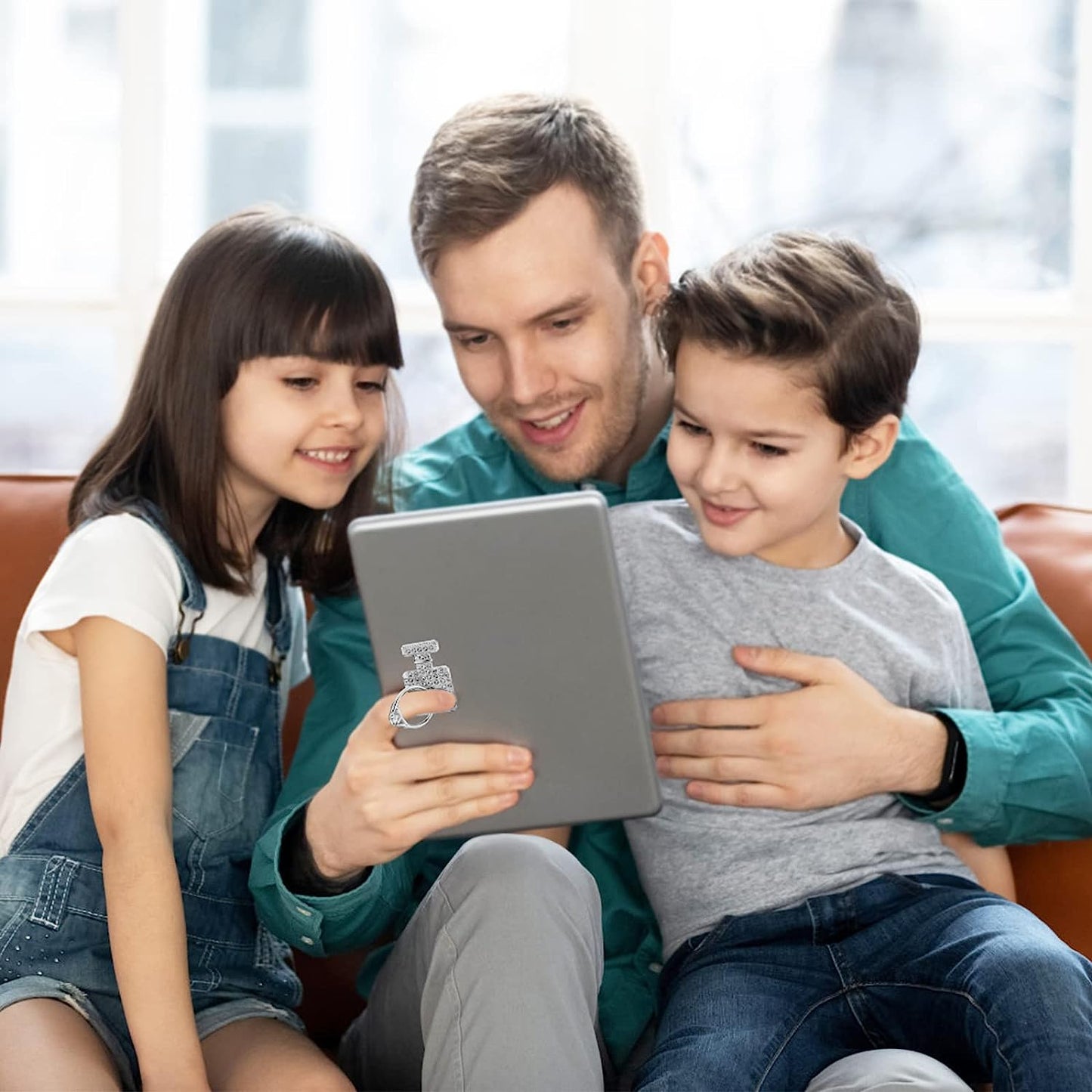 Cell Phone Ring Stand Holder Grip, 360° Cell Phone Ring Holder Stand Finger Kickstand, Cell Phone Ring Grip Holder for Back of Phone, Cell Phone Ring Grip Stand Silver Black Rose Gold  Mheijo   