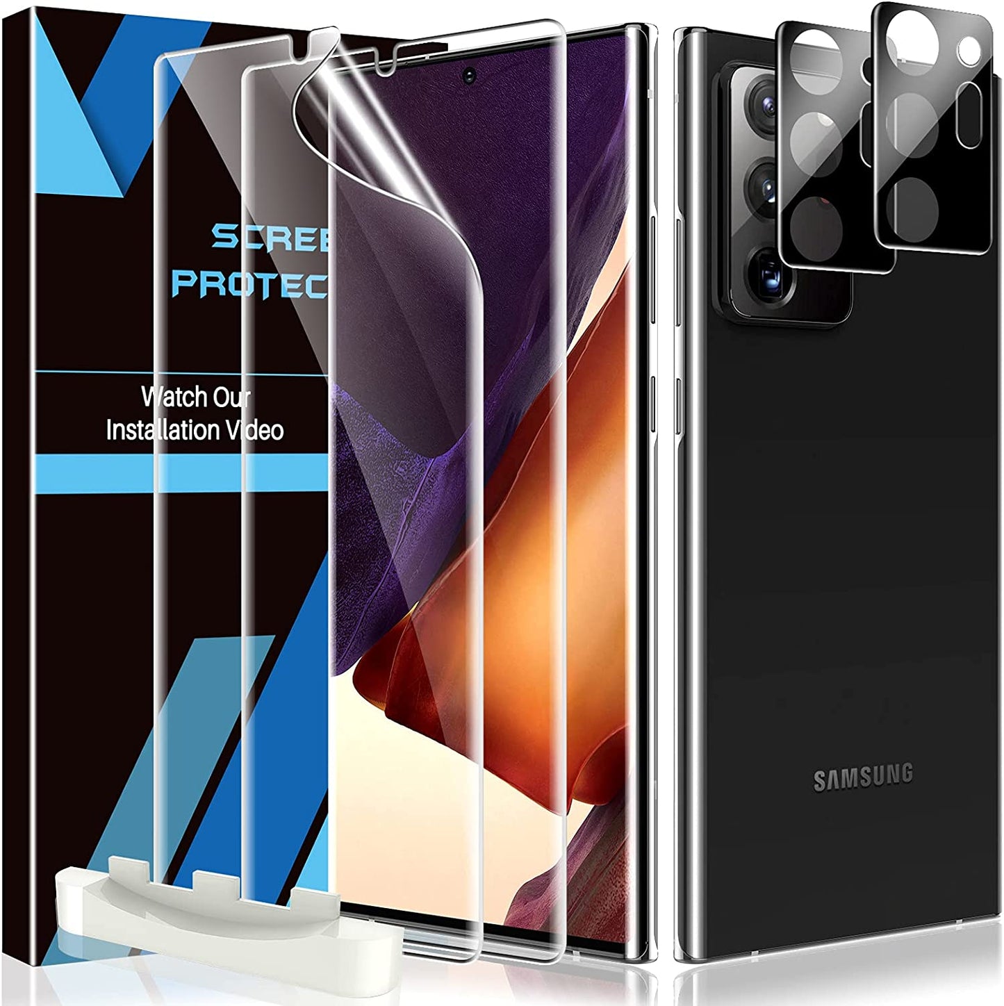 LK Compatible with Samsung Galaxy Note 20 Ultra Protection Screen, 2 Pieces, TPU Film Protection Screen, HD Clear Soft Transparent Screen Protector Film  LK   