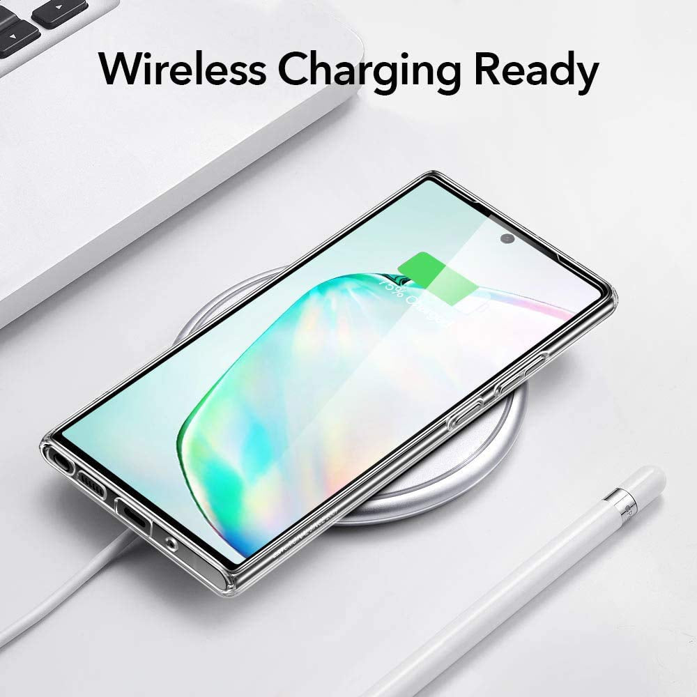 ESR Glass Case Compatible with Samsung Galaxy Note 20 Ultra 6.9”, Scratch-Resistant Tempered-Glass Back, Flexible Frame, Echo Series, Clear  Electronic Silk Road Corp   