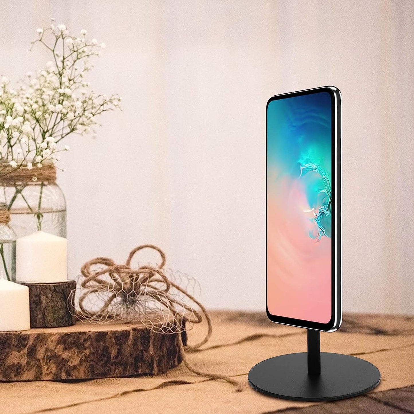 Hemobllo Magnetic Car Mount Adjustable Laptop Stand Desktop Magnetic Support 180 Degree Adjustable Laptop Tablet Desktop Stand Magnetic Car Holder Adjustable Laptop Stand  Hemobllo   