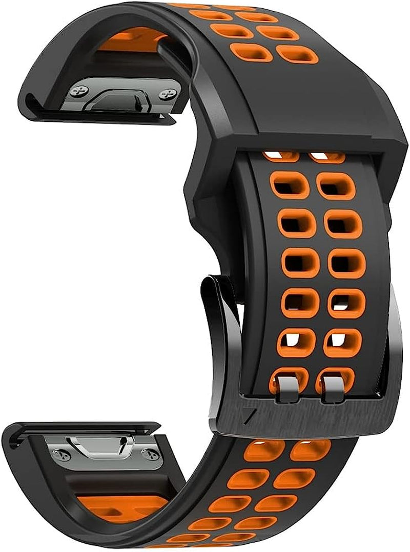 Eeomoik Silicone 22Mm Band Straps for Garmin Fenix 5 plus 6 Pro 7 935 945 S60 S62 Smart Quick Fit Wristband for Garmin Epix Bracelet  EEOMOiK A For Epix 