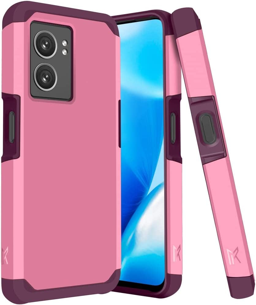 Hrwireless Compatible for Oneplus Nord N300 5G Phone Case Cover, Heavy Duty (Magnetic Mount Friendly) Series with Premium Minimalistic Design for Accidental Drops for Men Women Girls Boys  HRWireless Fruity Wine  