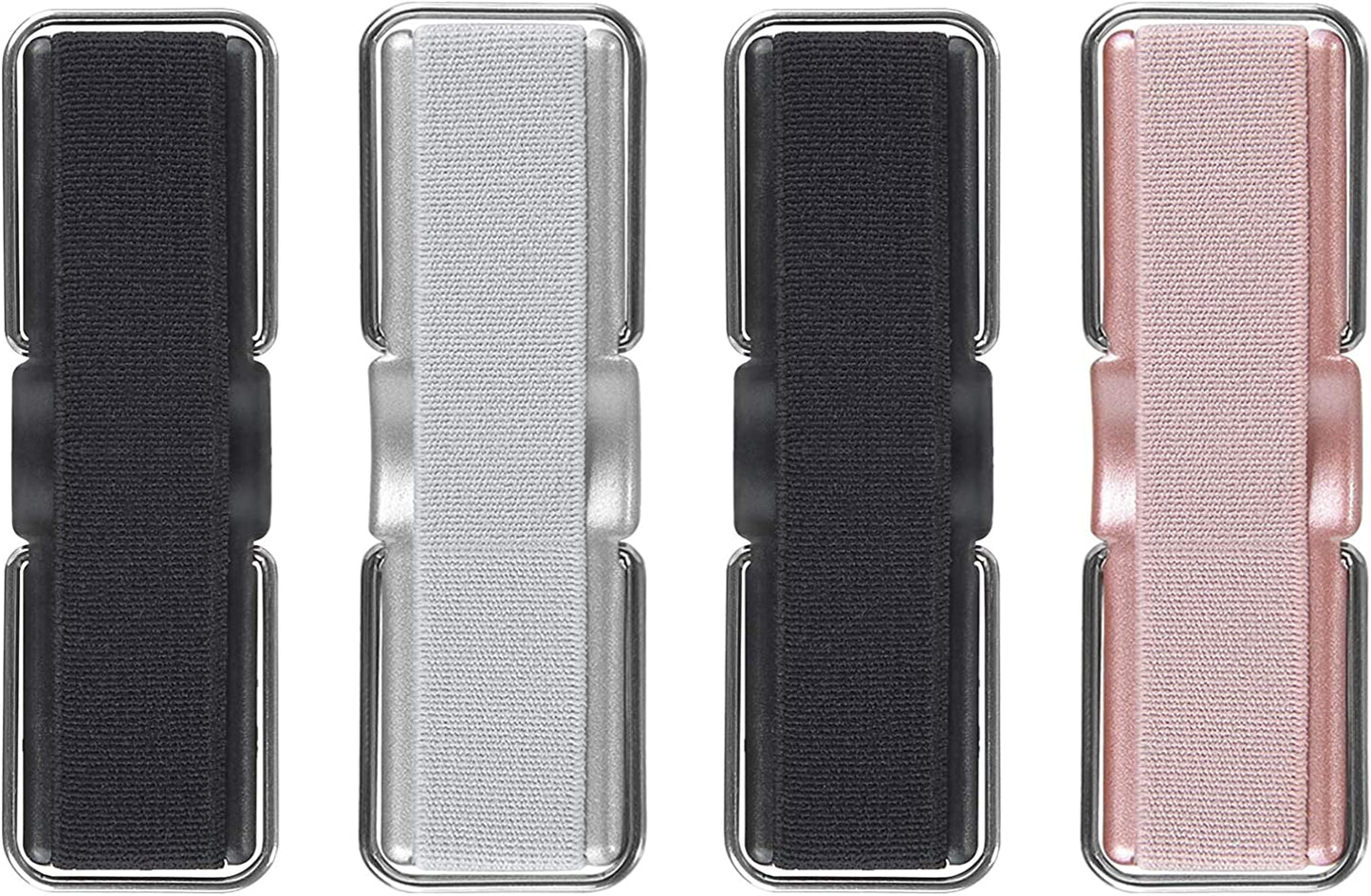 Phone Strap, CISID 4 Pcs Phone Finger Holder Back of Phone Grip with Stand Suitable for Iphone Samsung and Most Smartphones(Black Black Silver Rose Gold 4PCS)  GZ LW Shanshui PIJU   