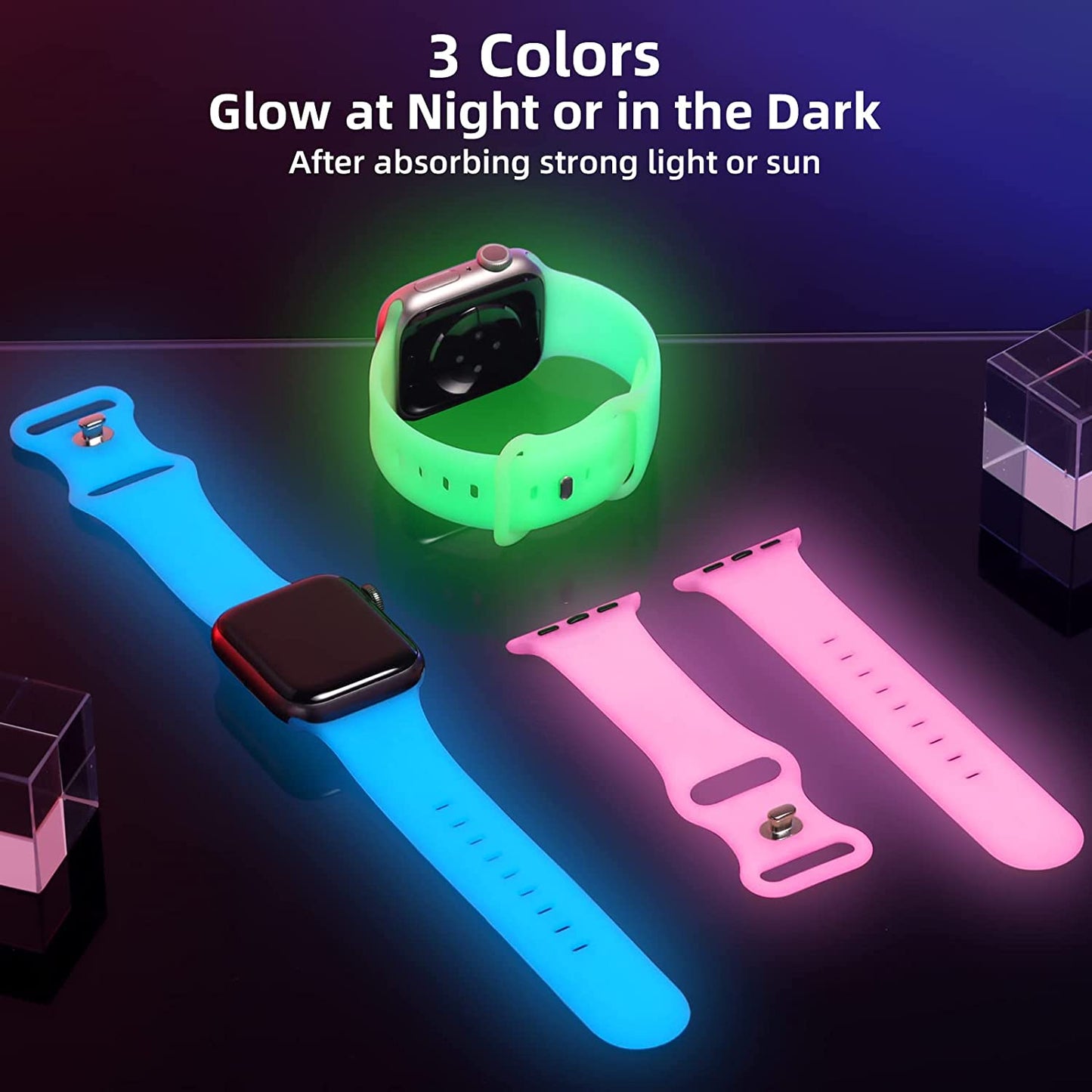 WJK 15 Pack Sport Bands Compatible with Apple Watch Bands 40Mm 38Mm 41Mm 42Mm 44Mm 45Mm 49Mm Women Men, Soft Silicone Waterproof Strap Wristbands for Iwatch Series Ultra SE 8 7 6 5 4 3 2 1  WJK   