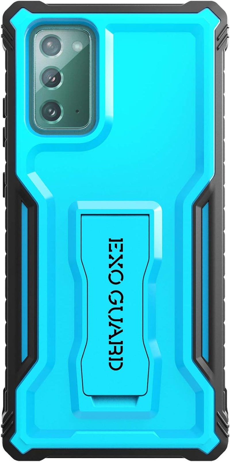 Exoguard Samsung Galaxy Note 20 Ultra 5G Case, Rubber Shockproof Cover Case for Samsung Note 20 Ultra 5G Phone 6.9 Inch, Built-In Kickstand (Green)  ExoGuard Note 20 6.7'' / Blue  