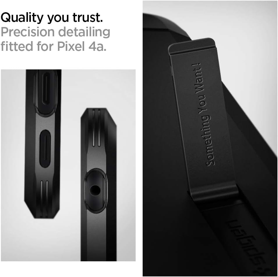 Spigen Tough Armor [Extreme Protection Tech] Designed for Google Pixel 4A Case (2020) [NOT Compatible with Pixel 4A 5G] - Black  Spigen   