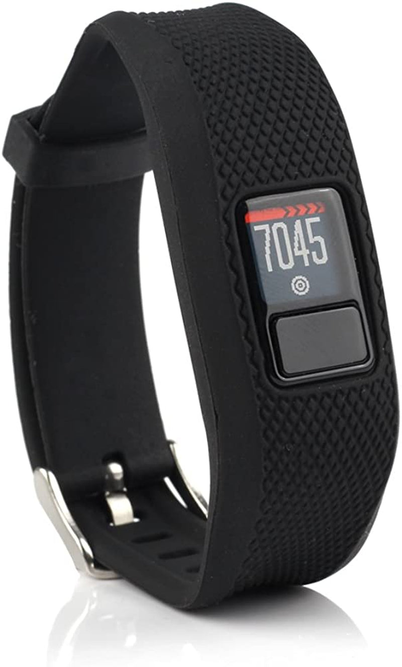 Honecumi Vivofit Jr Bands Compatible with Garmin Vivofit Jr 2 Band/Vivofit 3 Replacement Band for Kids Boys Girls Men Women Vivofit Jr 2 Watchband Wristband Strap Accessories Bands with Secure Clasp  honecumi Solid-Black  