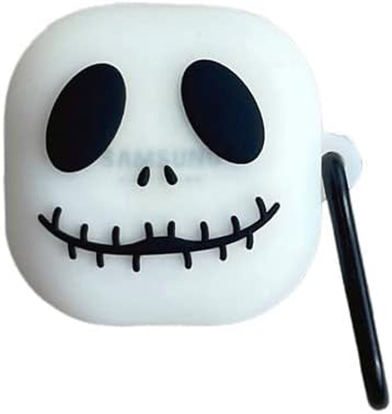 Suitable for Samsung Galaxy Buds 2 Pro Case/Galaxy Buds Pro Case/Galaxy Buds 2 Case/Galaxy Buds Live Case/Cartoon Skull Character Skin，With Keychain Protective Cover Accessories (Skull)  Yvonne Zhang   