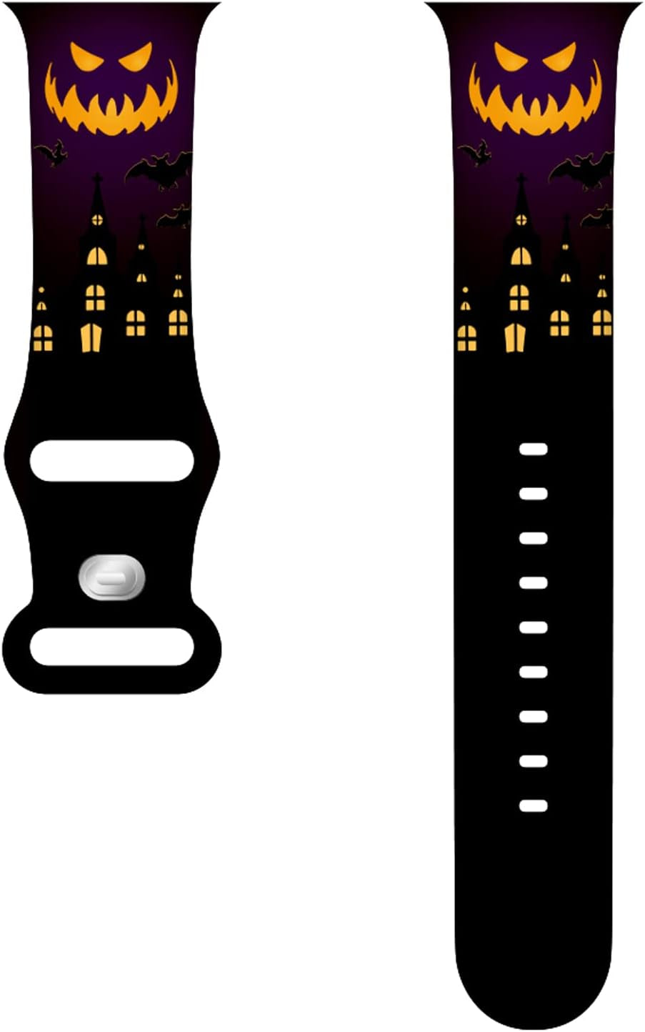 HYHMXB Chic Breathable Character Halloween Bands Compatible with Apple Watch 42Mm 44Mm 45Mm M/L,Grade Soft Silicone Sports Wristband Strap for Iwatch SE & Series 7/6/5/4/3/2/1 (Item 2)  HYHMXB   