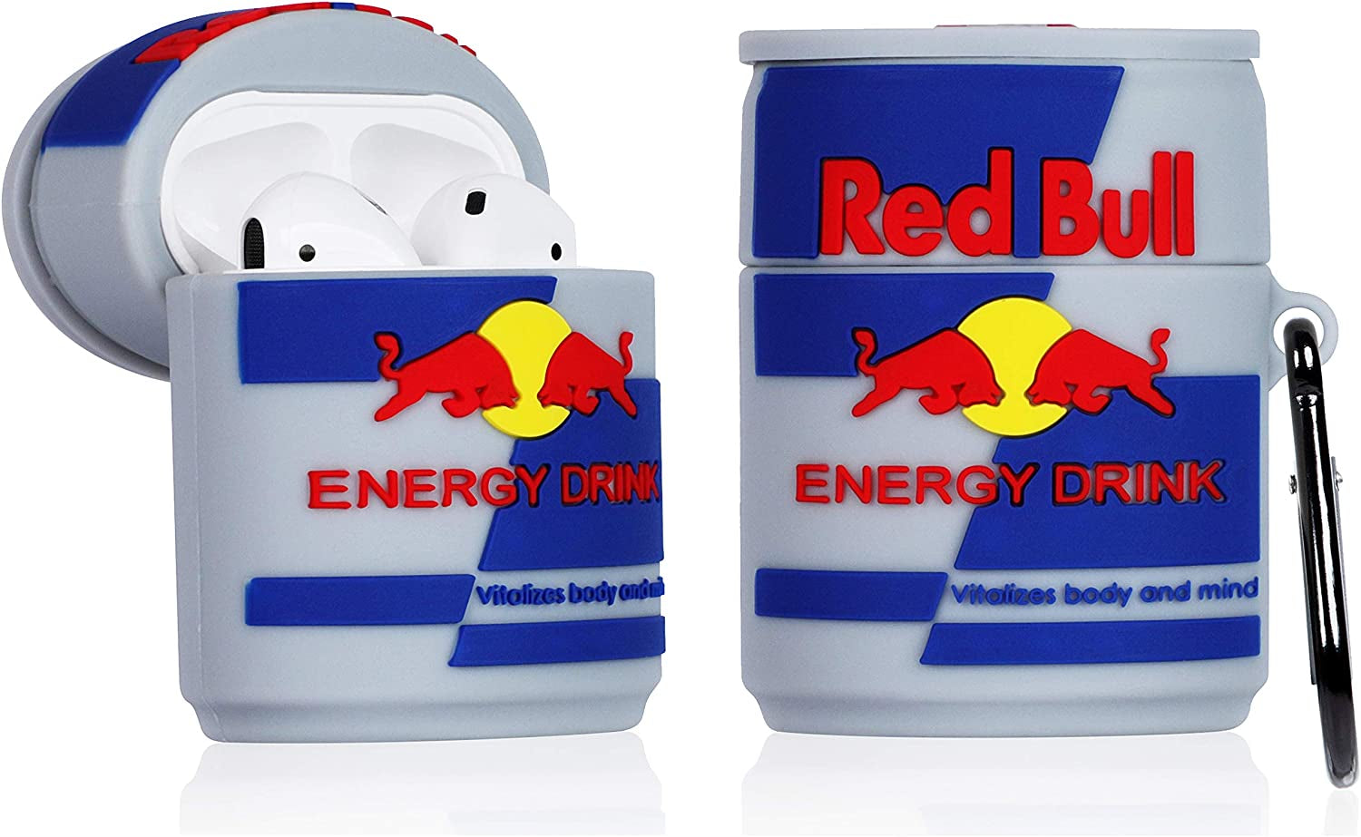 Oqplog for Airpod 2/1 Case Food Design Cover for Airpods Silicone Cases Air Pods Cute Funny Cartoon 3D Kawaii Fun Soft Designer Unique Fashion Cool Pretty for Girls Boys Teen Girly (Smart Popcorn)  guangjianheni Bull  