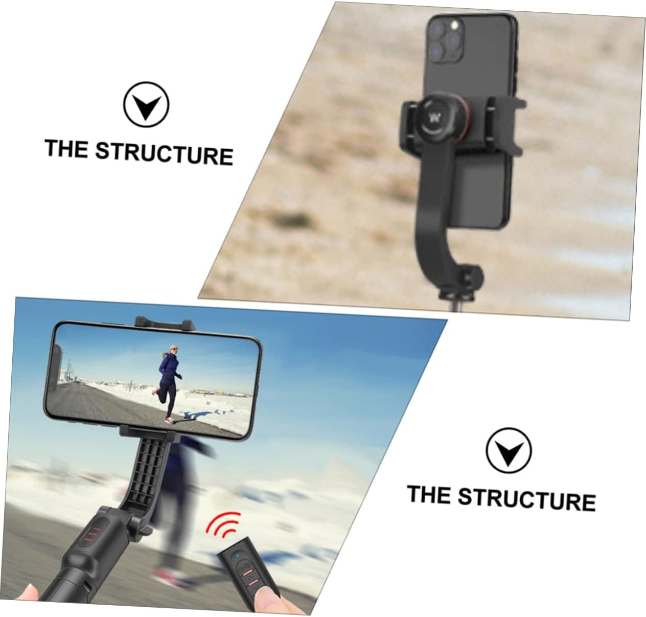 UKCOCO 1 PC Phone Stabilizer Tripods for Cameras Camera Gimbal Stabilizer Camera Stabilizer Selfie Stick Tripod Professional Video Stabilizers Cell Phone Holder Phone Gimbal Stabilizer  UKCOCO   