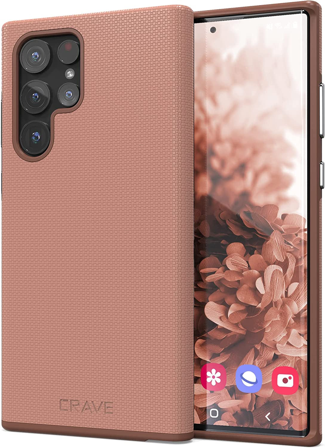 Crave Dual Guard for Samsung Galaxy S22 Ultra Case, Shockproof Protection Dual Layer Case for Samsung Galaxy S22 Ultra, S22 Ultra 5G - Aqua  Crave Blush  