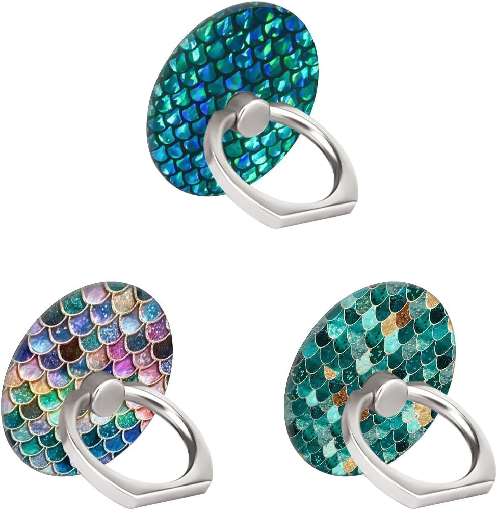 BF2JK Three Pack Cell Phone Ring Holder, 360°Rotation Finger Ring Stand Grip for Smartphones,Tablets,Pads (Mandala Flower)  BF2Jk P4  