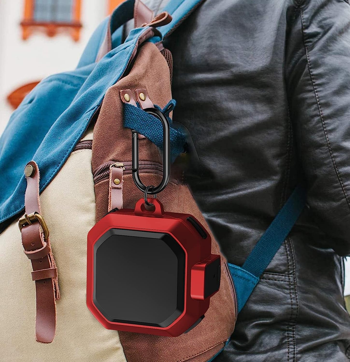 OTOPO Lock Case for Samsung Galaxy Buds 2 Pro/Galaxy Buds 2/Galaxy Buds Pro/Galaxy Buds Live Case with Cleaning Kit Men Women Protective Case Cover for Samsung Earbuds Case - Black/Red  OTOPO   