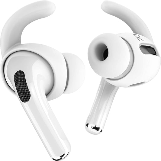Proof Labs 3 Pairs for Airpods Pro Ear Hooks Covers [Added Storage Pouch] Accessories Compatible with Apple Airpods Pro Generation 1 (White)  Proof Labs   