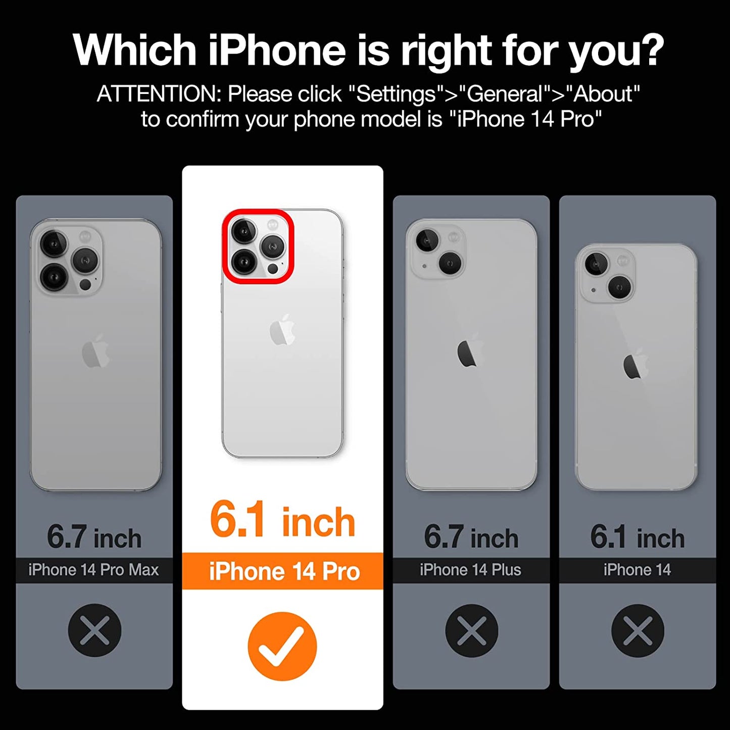 TORRAS Originfit for Iphone 14 Pro Case Slim Fit, Super Thin Lightweight Hard PC Cover ONLY Compatible with Iphone 14 Pro Phone Case-6.1 Inch, Silver  TORRAS   