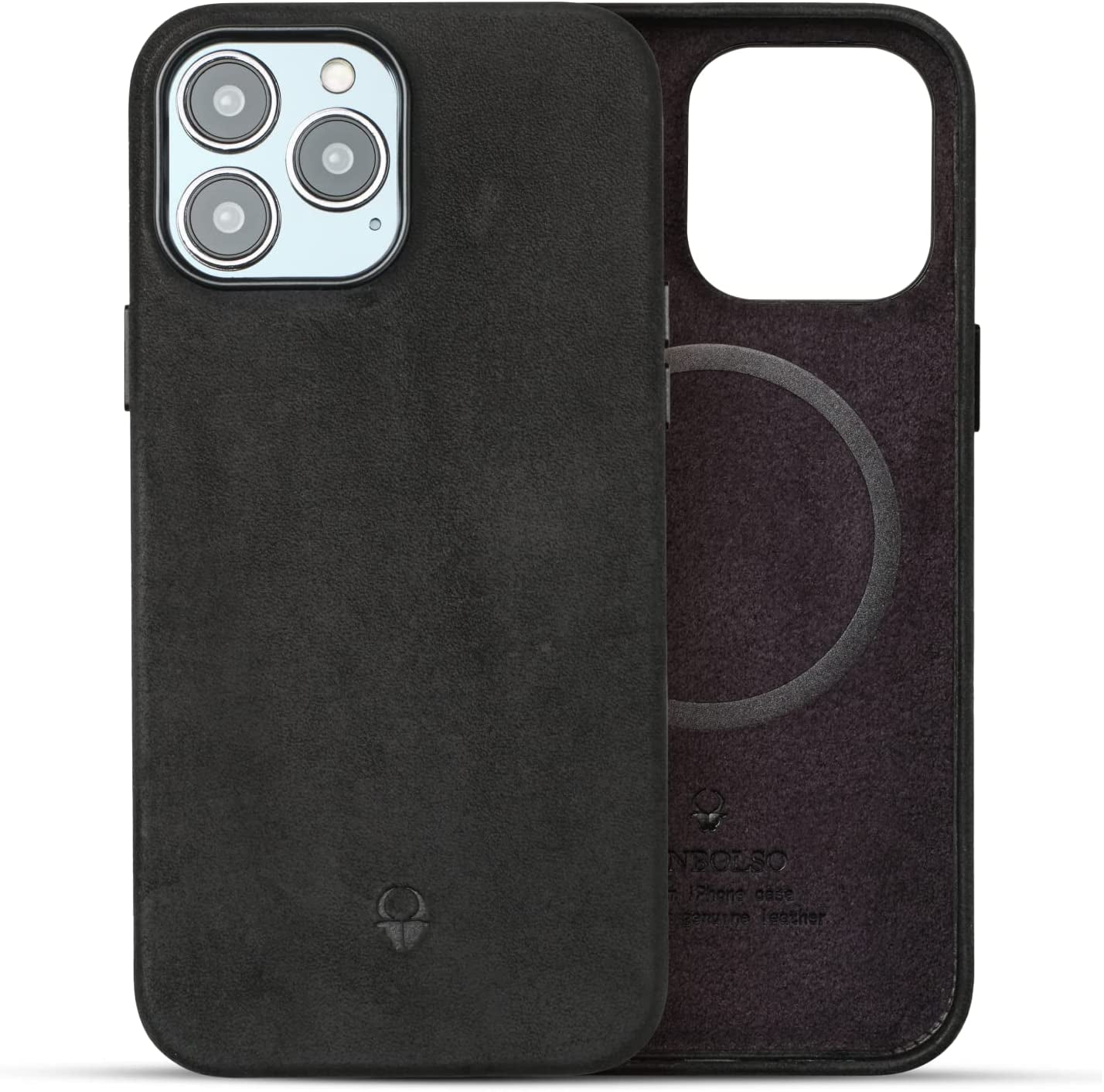 DONBOLSO Genuine Leather Wallet Case for Iphone 14 Pro Max - Holds 3 Cards, Compatible with Magsafe, Lip Screen Protection, Strong Magnetic Closure - Vintage & Elegant Design  DONBOLSO Vintage Black iPhone 14 Pro Max Case 