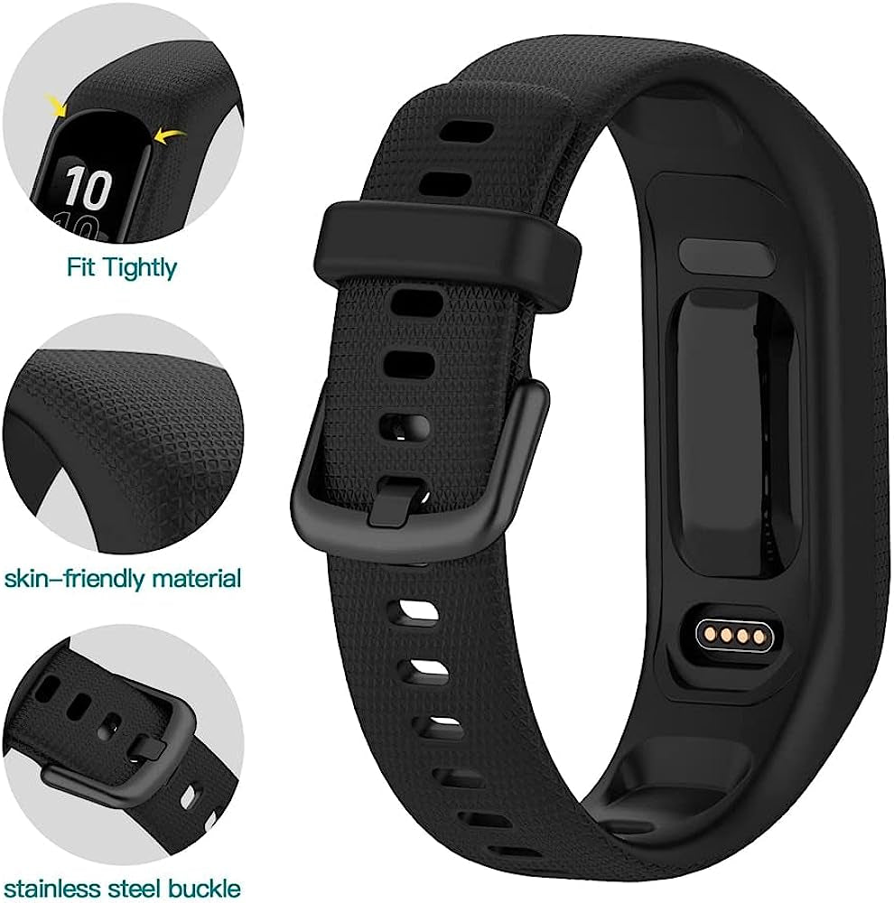 DFAMIN 3Pcs Soft Silicone Bands for Garmin Vivosmart 5 Straps Replacement Sport Colourful Strap for Vivosmart 5 Wristbands  DFAMIN   