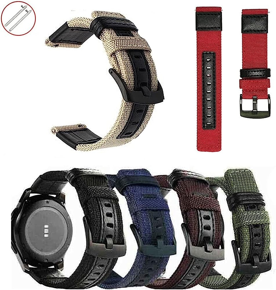 NIBYQ 20Mm Soft Nylon Strap for Garmin Watch Vivomove Hr/Vivoactive 3/Venu Wrist Band for Forerunner 245/645 Lightweight Bracelet  NIBYQ   