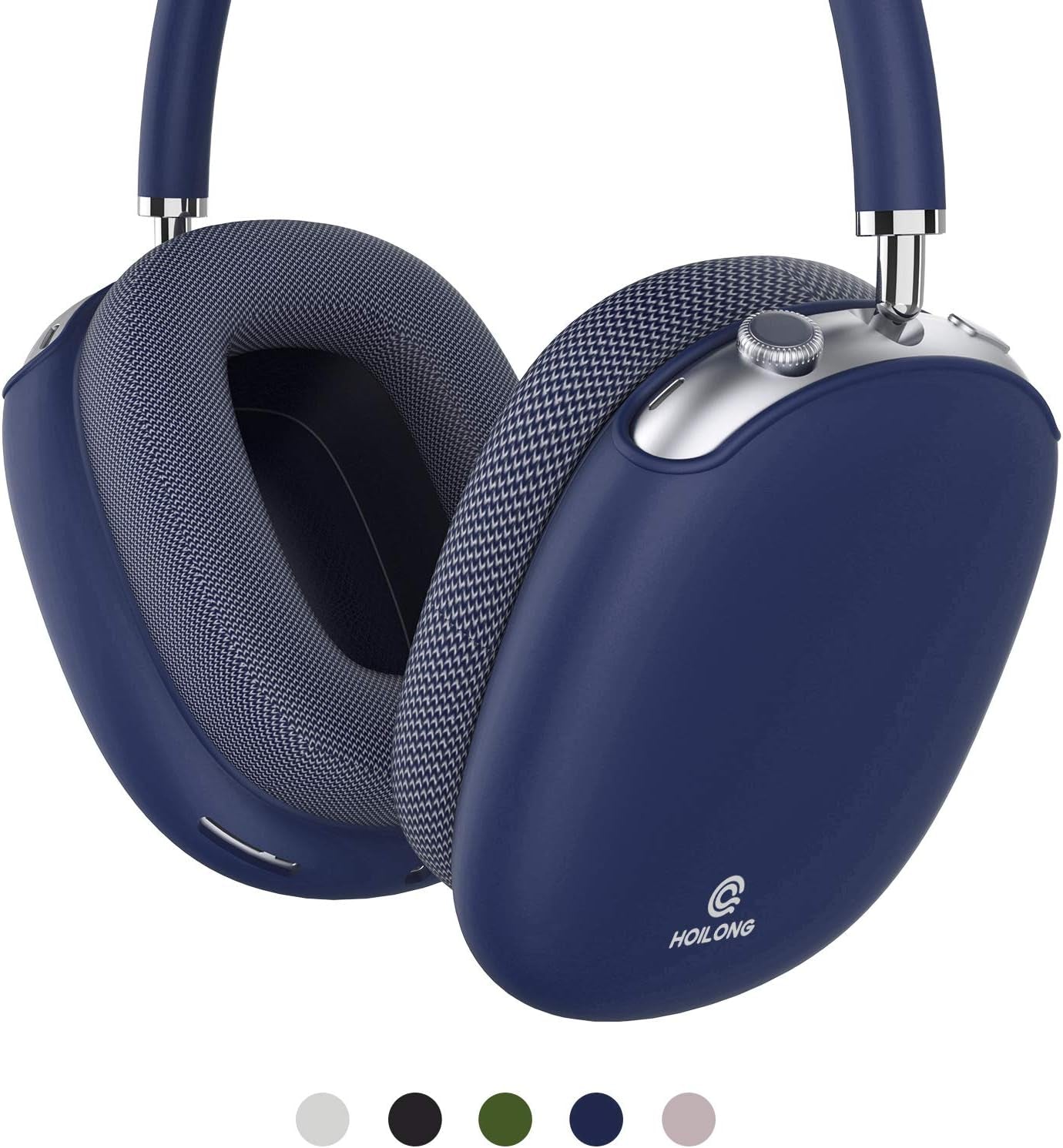 Airpods Max Case, Hoilong Airpods Max Silicone Case, Full Protective, Soft Skin Friendly Shock-Absorbing Protective Case, Flexible Airpods Max Accessories Kits, Best Gifts for Women and Men (Sky Blue)  HoiLong   