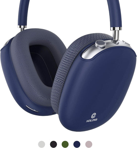 Airpods Max Case, Hoilong Airpods Max Silicone Case, Full Protective, Soft Skin Friendly Shock-Absorbing Protective Case, Flexible Airpods Max Accessories Kits, Best Gifts for Women and Men (Sky Blue)  HoiLong   