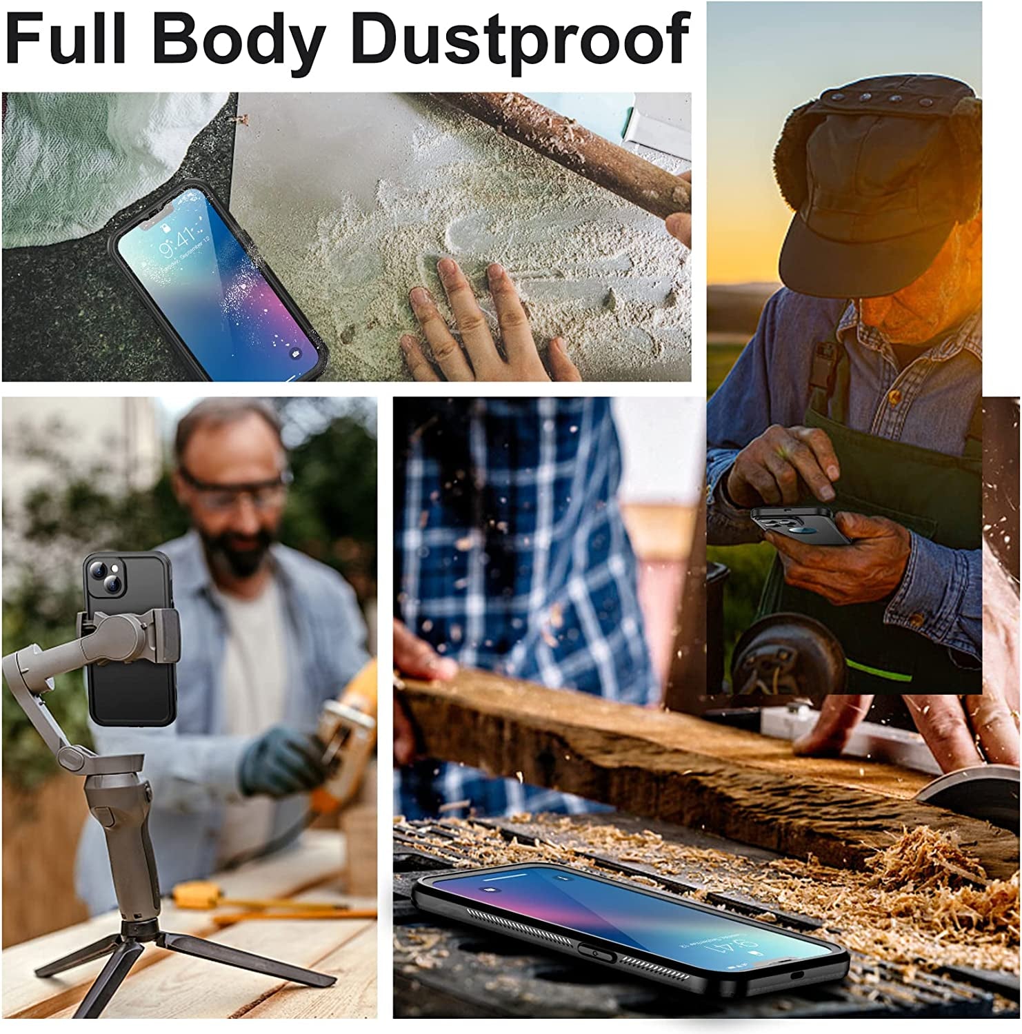 Temdan [Real 360 for Iphone 14 Case Waterproof, Built-In 9H Tempered Glass Camera Lens & Screen Protection [14FT Military Dropproof][Full-Body Shockproof Phone Case][Dustproof][Ip68 Underwater]  Temdan   