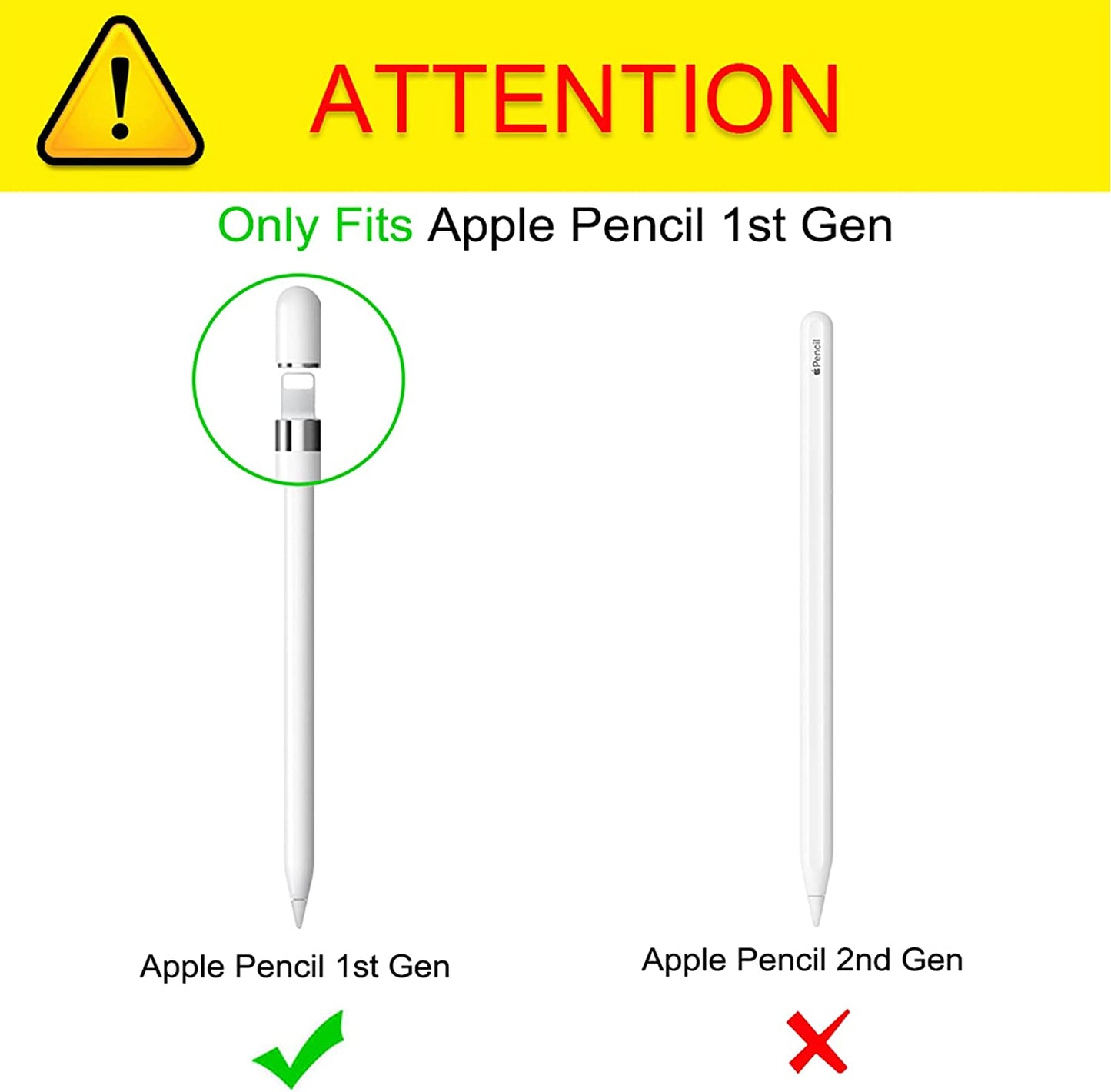 Fintie 3 Pieces Silicone Bundle Compatible with Apple Pencil 1St Generation, Premium Soft Elastic Cap Holder Protective Accessories, White  Fintie   