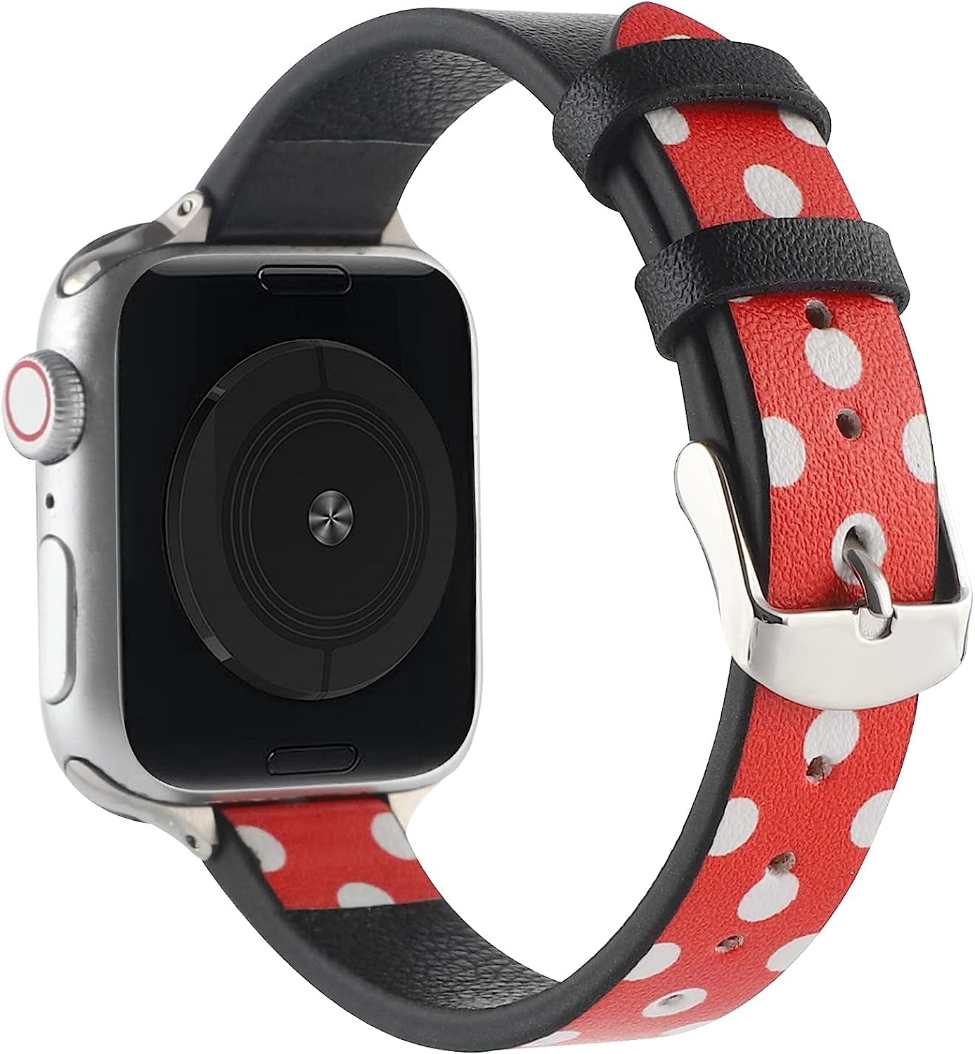 Slim Leather Watchband Strap Cute Cartoon Wristbands Narrow Bracelet Compatible with Apple Watch Series 8 7 6 5 4 3 2 1 SE Ultra  Clatune   