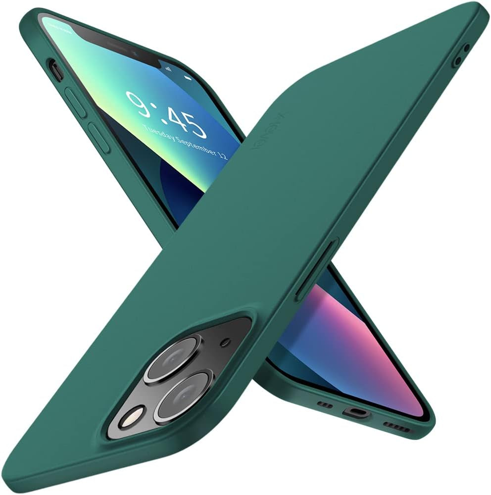 X-Level Compatible Iphone 13 Mini Case Slim Fit Ultra-Thin [Guardian Series] Soft TPU Matte Finish Coating Phone Cases Lightweight Back Cover for Iphone 13 Mini with Comfortable Grip (2021)-Green  Pipilu   