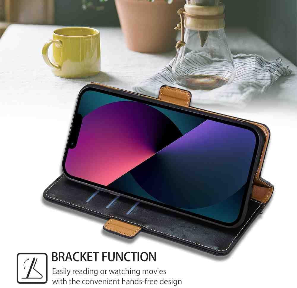 Cyr-Guard Phone Cover Wallet Folio Case for LG V30, Premium PU Leather Slim Fit Cover for LG V30, Good Touch, Black  Cyr-Guard   