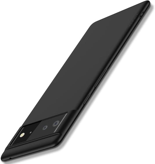 X-Level Google Pixel 6 Case Ultra-Thin Slim Fit [Guardian Series] Phone Cases Soft Flexible TPU Matte Finish Coating Light Protective Back Cover for Pixel 6-Black  X-level   