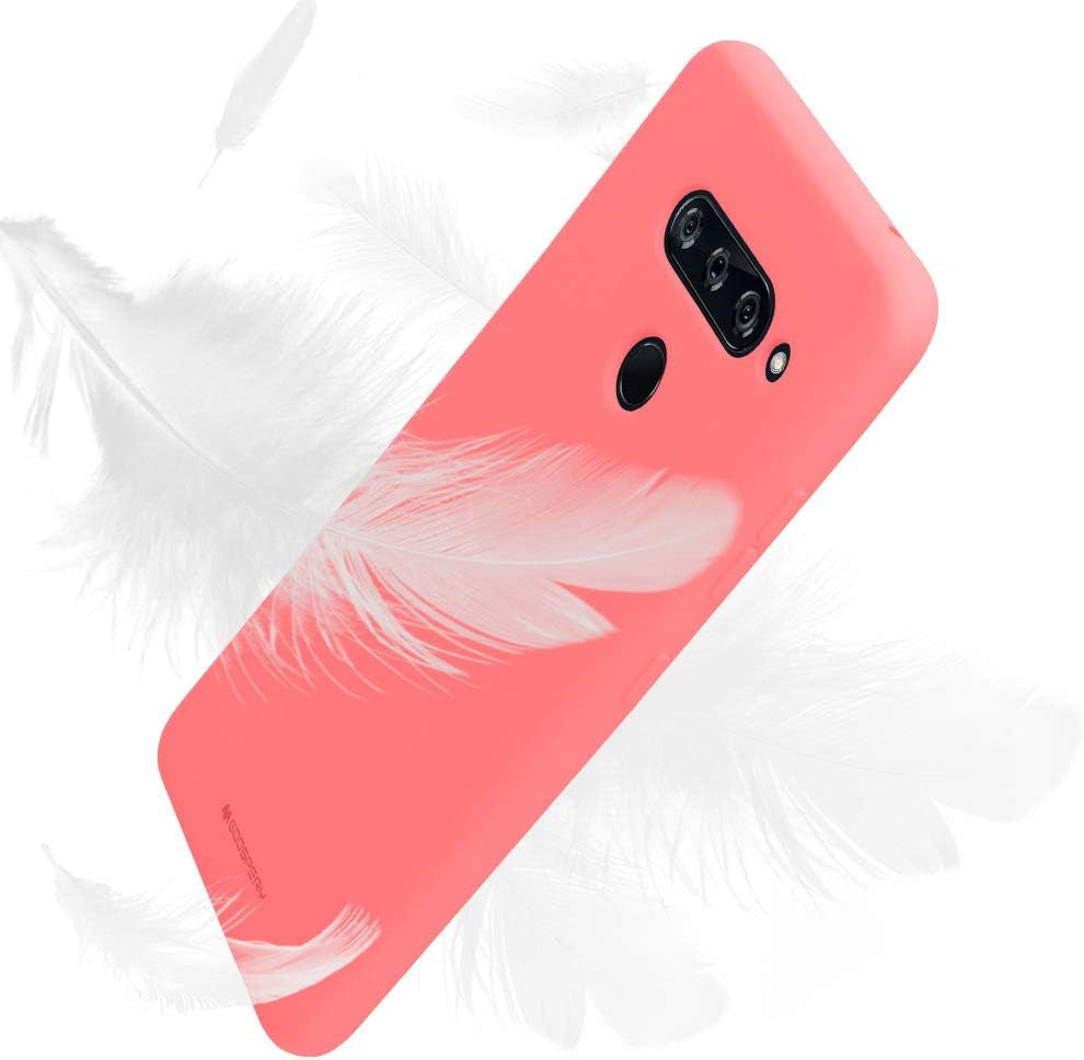 GOOSPERY Soft Feeling Jelly for LG V40 Thinq Case (2018) Silky Slim Bumper Cover (Flamingo) LGV40-SFJEL-PNK  GOOSPERY   