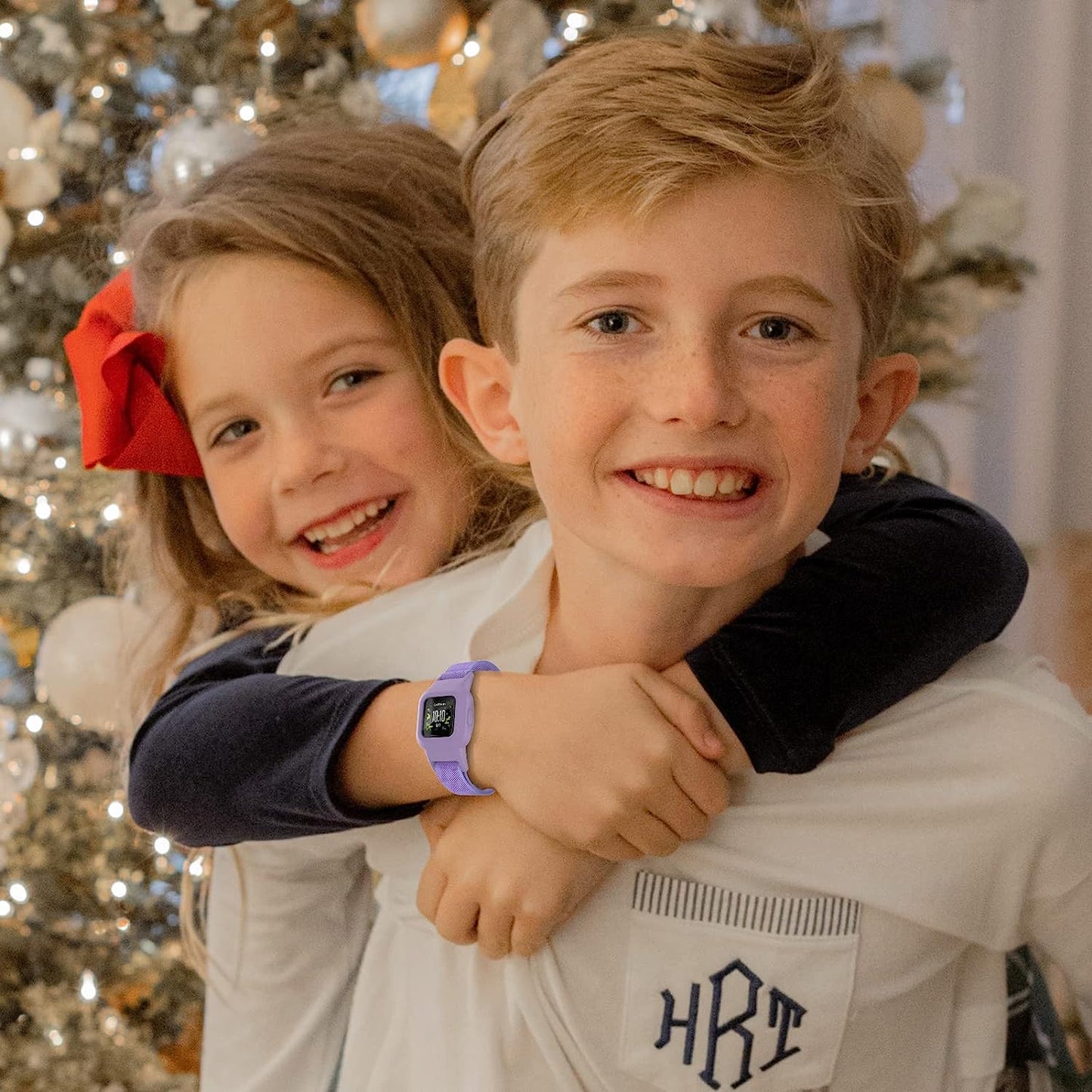 Mosstek Elastic Bands Compatible for Garmin Vivofit Jr 3 Bands for Kids 6+, Soft Stretchy Loop Nylon Bands Compatible for Garminfit Jr. 3 Swim-Friendly Adjustable Replacement Boys Girls, 3 Pack  Mosstek   