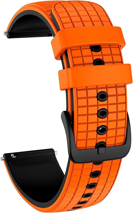 ISABAKE Watch Band for Compatible with Garmin Vivoactive 4/ Samsung Galaxy Watch 46Mm, 22Mm Silicone Bands for Ticwatch Pro S2//E2/Venu 2/Samsung Gear S3 Classic/Samsung Gear S3 Frontier/ Huawei GT Smartwatch  Isabake   