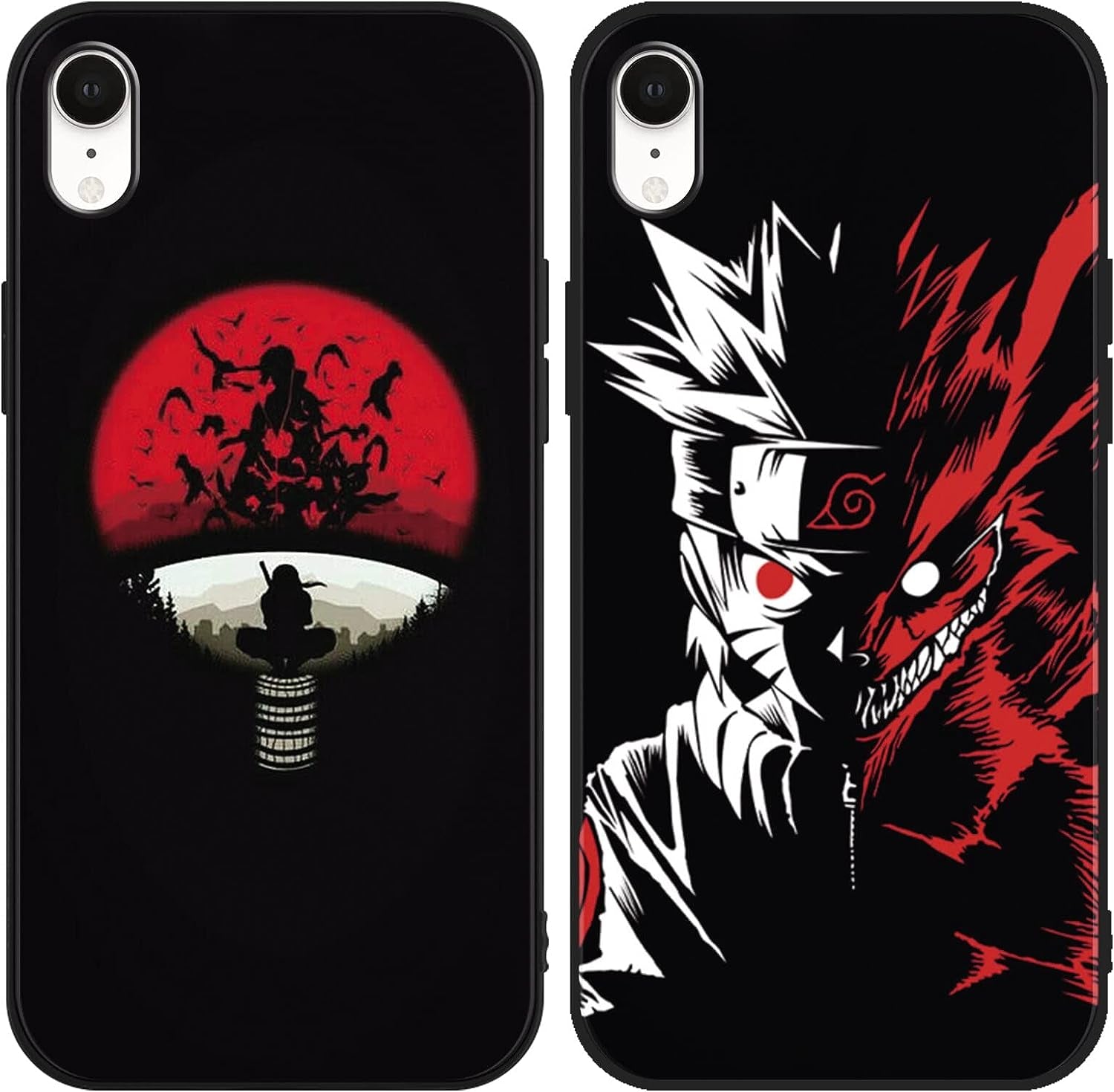 [2 Pack] Japanese Anime Phone Case for Iphone 13 Mini Case 5.4", Cool Manga Character Design Pattern Cases, Comics Cartoon Silicone Case for Men Boys Women Girls, Soft TPU Funda Para Iphone13 Mini, 1  ZXT US Iphone Xr  