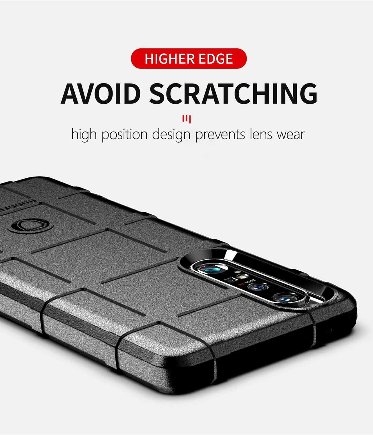 Ysnzaq Military Grade Durable Rugged Phone Case for Sony Xperia 1 III 6.5", Ultra Slim Soft TPU Shockproof Camera Protective Phone Cover for Sony Xperia 1 III HD Blue  Ysnzaq   