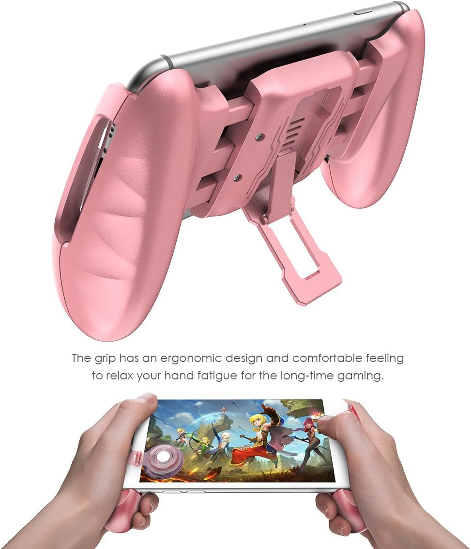 Gamesir F1 Mobile PUBG Joystick Controller Grip Case for Smartphones, Mobile Phone Gaming Grip with Joystick, Controller Holder Stand Joypad with Ergonomic Design  GameSir   