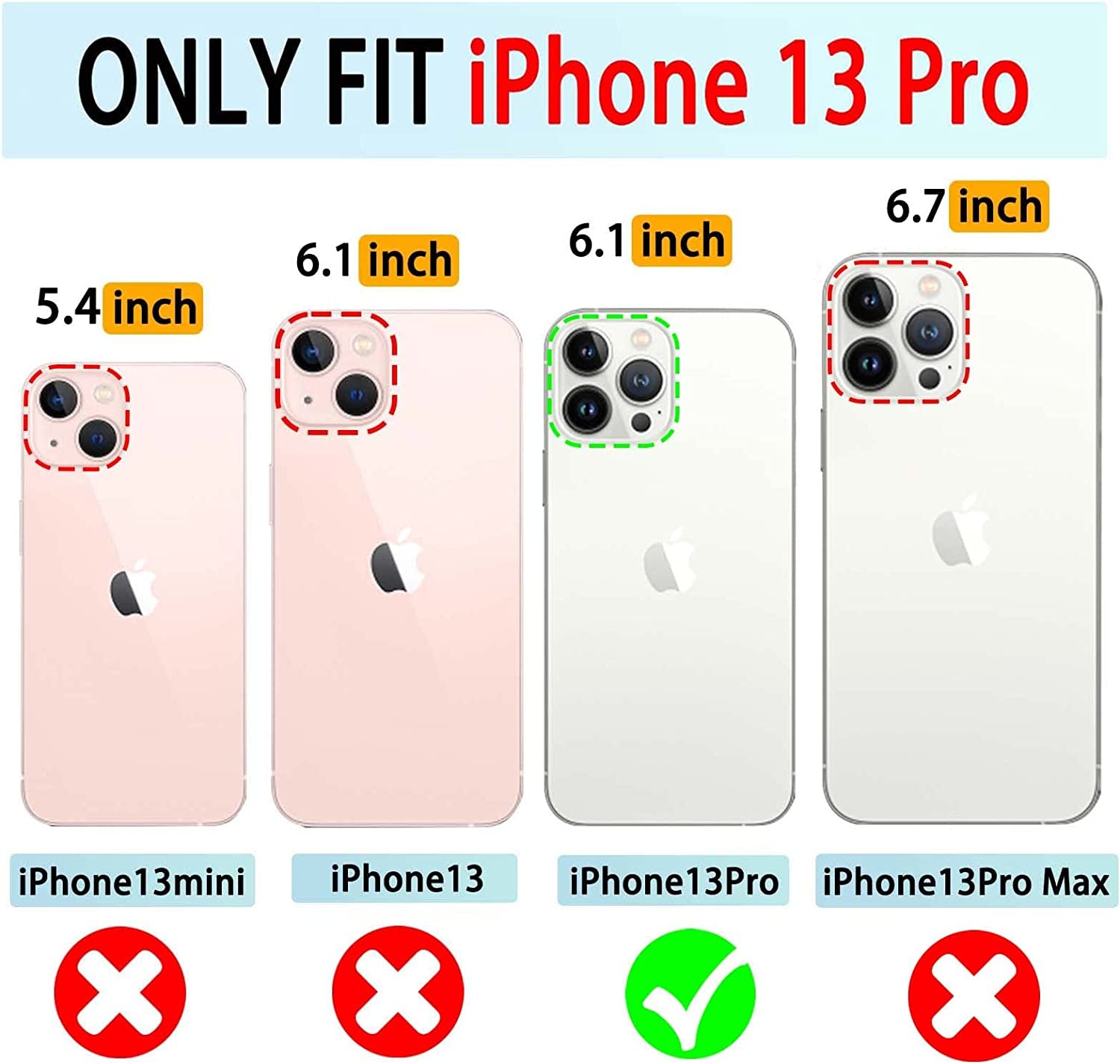 VANAVAGY Iphone 13 Pro Wallet Case Magsafe,Leather Flip Folio Phone Cover Supports Magsafe and Wireless Charging with RFID Block Card Holder and Wrist Strap,Rosegold  VANAVAGY   