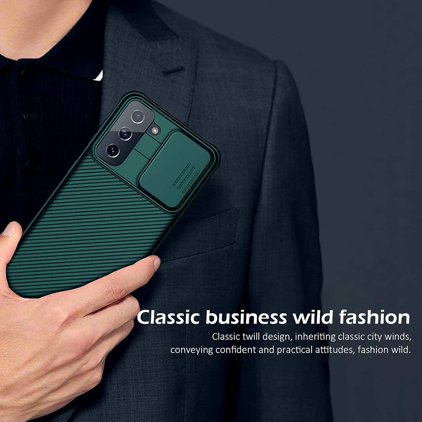 Cloudvalley for Samsung Galaxy S21 Case with Camera Cover, Full-Body Protective & Slim Fit, Camera Protection Case Only for Samsung Galaxy S21 5G 6.2 Inch (2021 Release)-Green  CloudValley   