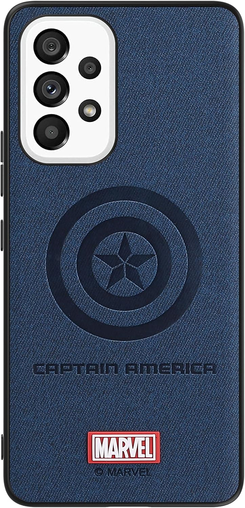 IRON SPIDER Case for Galaxy A12, with Marvel Character Samsung A12 Leather Case, A-BLACK  IRON SPIDER Captain-Blue Galaxy A33 