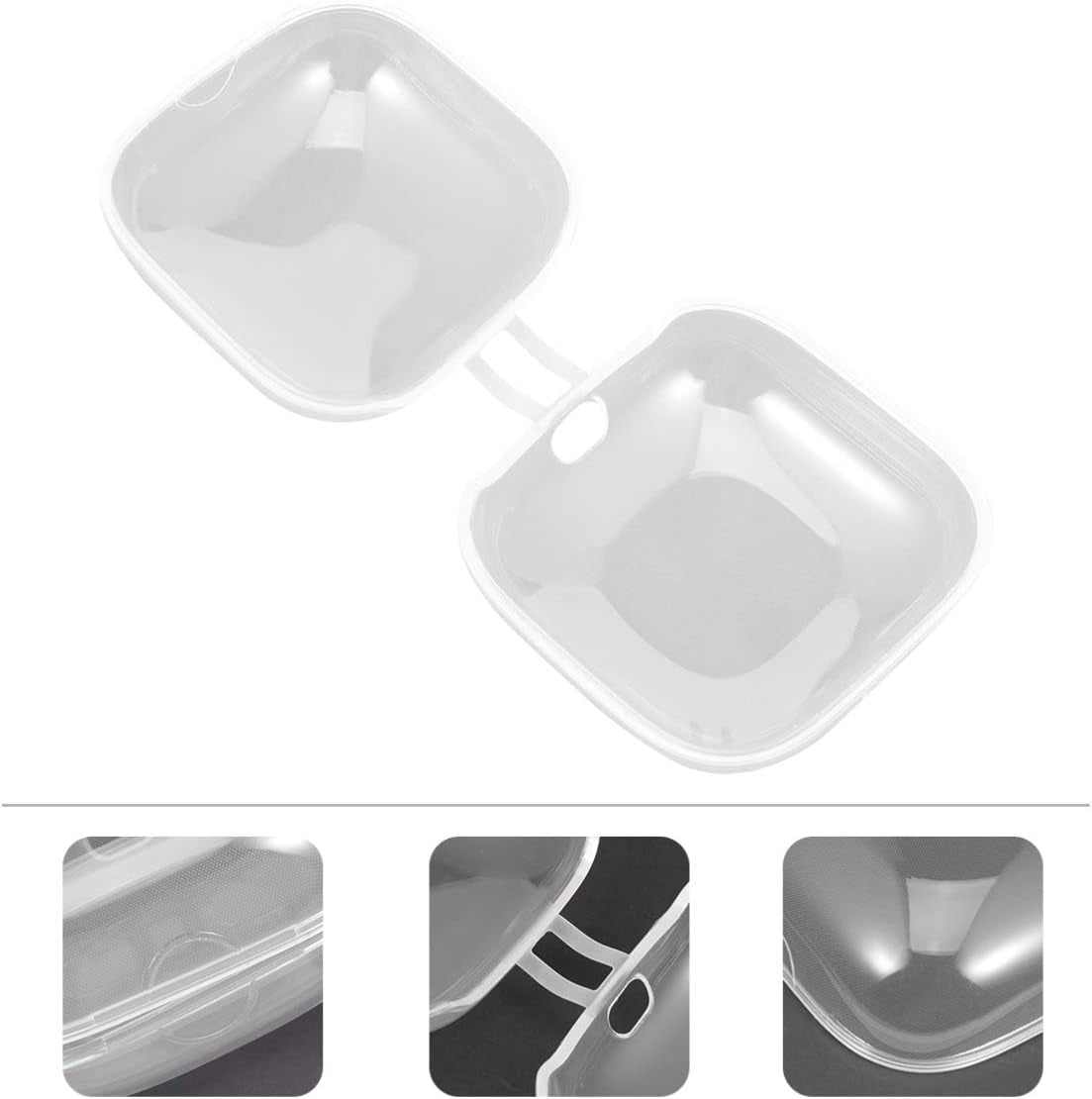 Earbuds Clear Case Earphone Case Cover Transparent Headphone Carrying Case Accessories Compatible for Powerbeats Pro Earbuds Case  Hemobllo   