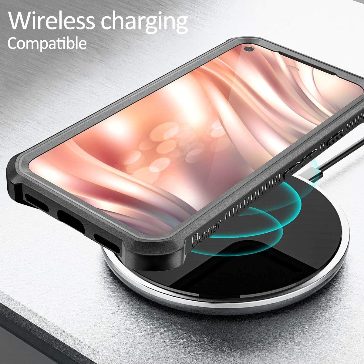 Dexnor for Google Pixel 5 Case with Screen Protector Clear Rugged Full Body 360 Protective Shockproof Hard Back Cover Defender Dual Layer Heavy Duty Bumper Case for Google Pixel 5 - Black  Dexnor   