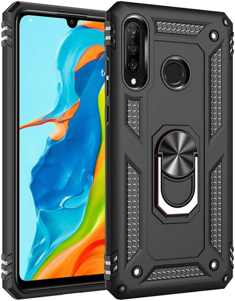 YOGISU for Huawei P30 Lite Shockproof Case for Huawei P40 Lite E Pro P30 Pro P20 Lite P Smart Z 5G Ring Holder Armor Phone Cover,Black,For P40 Pro  YOGISU   