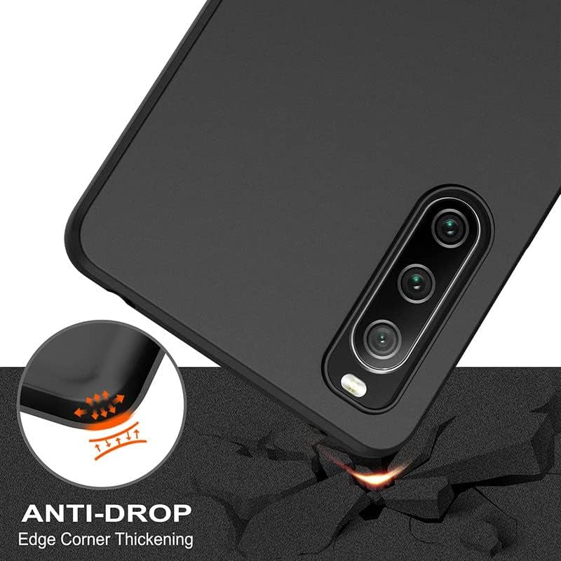 KJYFOANI Case for Xiaomi Redmi Note 12 4G, Shockproof Bumper Cover 360° Drop Protection Shell Full Body Ultra-Thin Soft Silicone Phone Case for Xiaomi Redmi Note 12 4G (6.67") - Black & Clear  KJYFOANI   