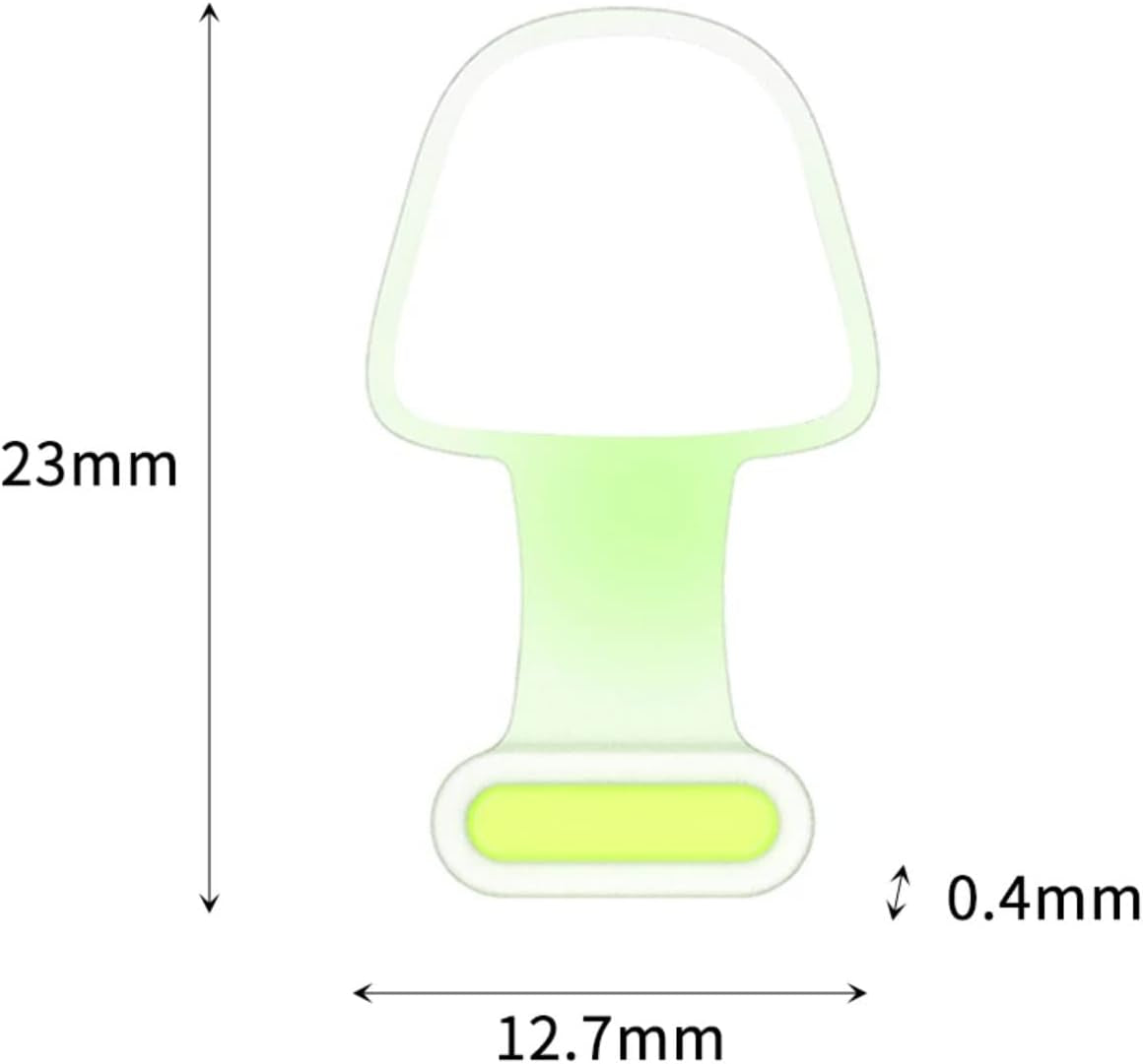 NOCRLG Phone Dust Plug, Compatible with Iphone Lightning Port Protects Charging Port anti Dust Cover, Luminous Dust Plug Silicone Phone Charging Port (5 Pack)  NOCRLG   