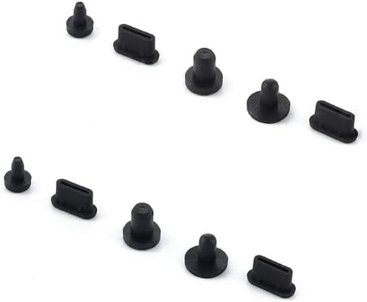 2Sets anti Dust Plug for Fiio M17 Music Player 4.4MM 3.5MM 2.5MM Type C Jack (Pack of 2)  BestforYou   